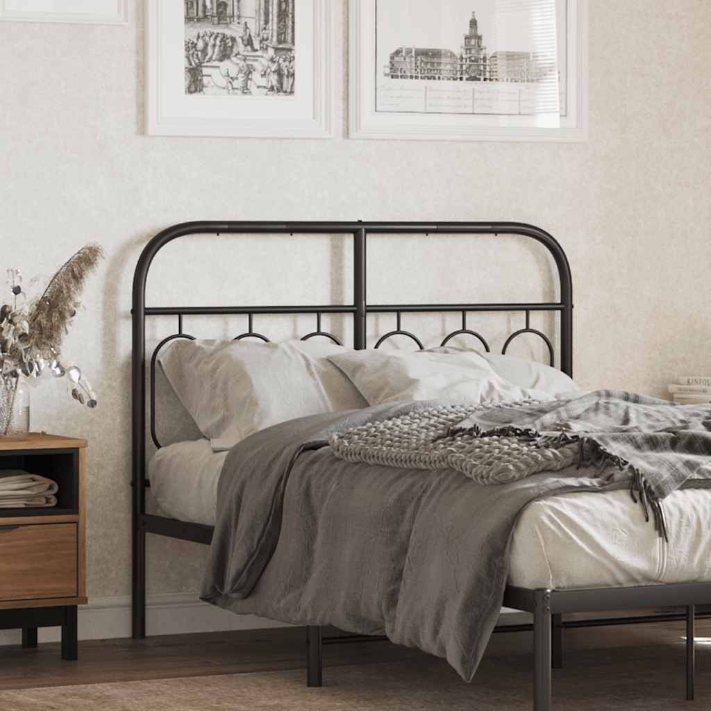 udskiftningsgavl 120 cm metal sort