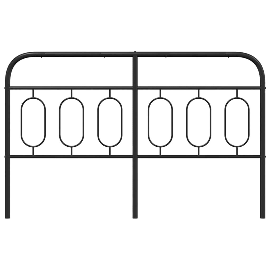 udskiftningsgavl 150 cm metal sort