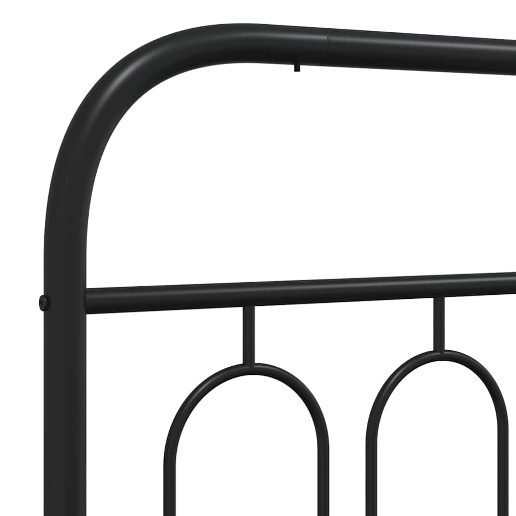 udskiftningsgavl 150 cm metal sort