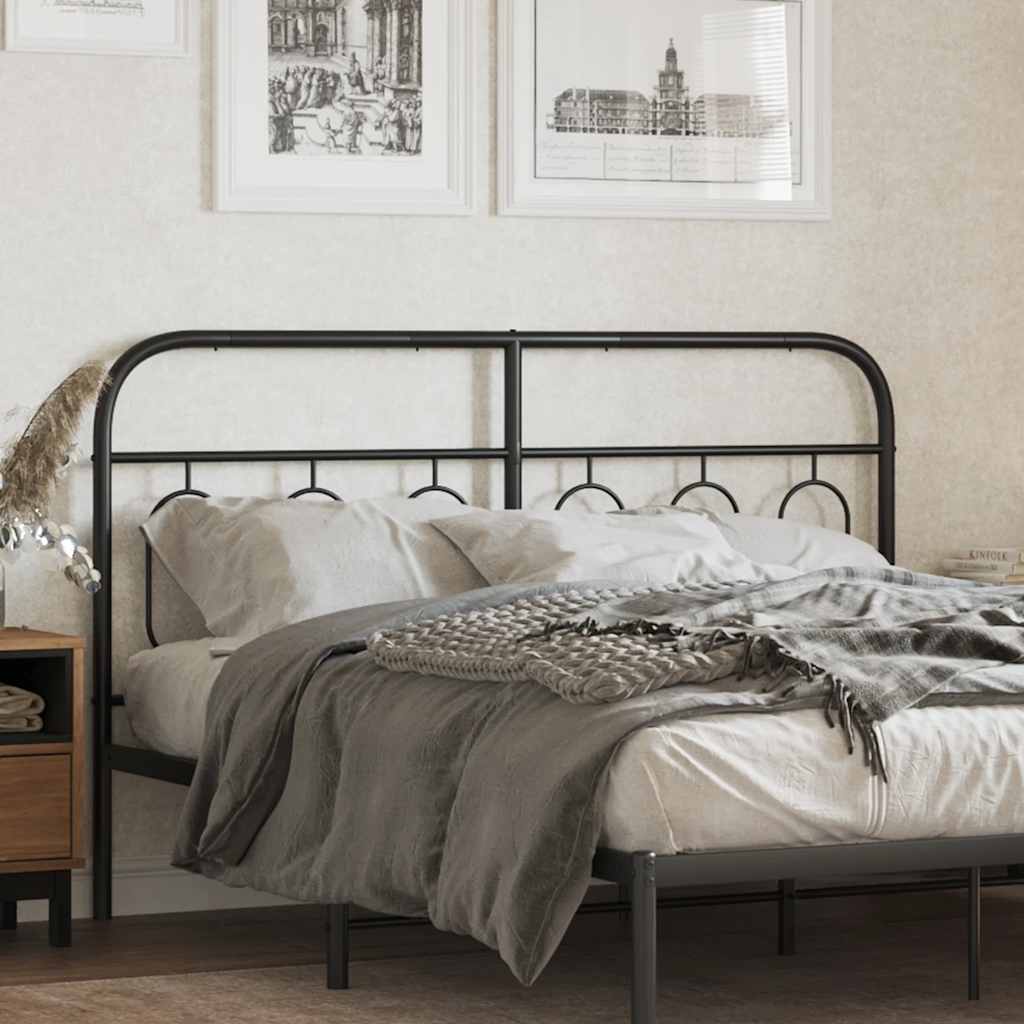 udskiftningsgavl 150 cm metal sort