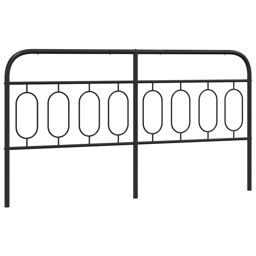 udskiftningsgavl 183 cm metal sort