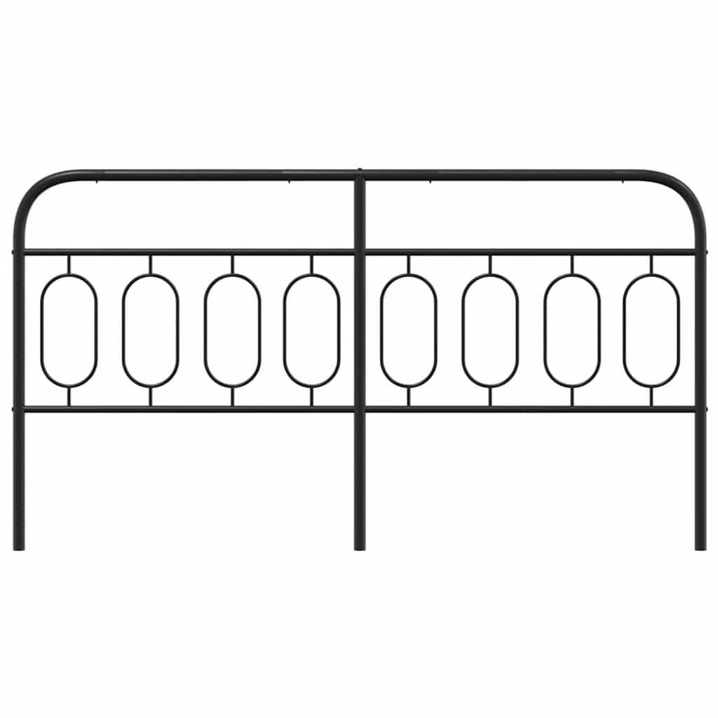 udskiftningsgavl 183 cm metal sort
