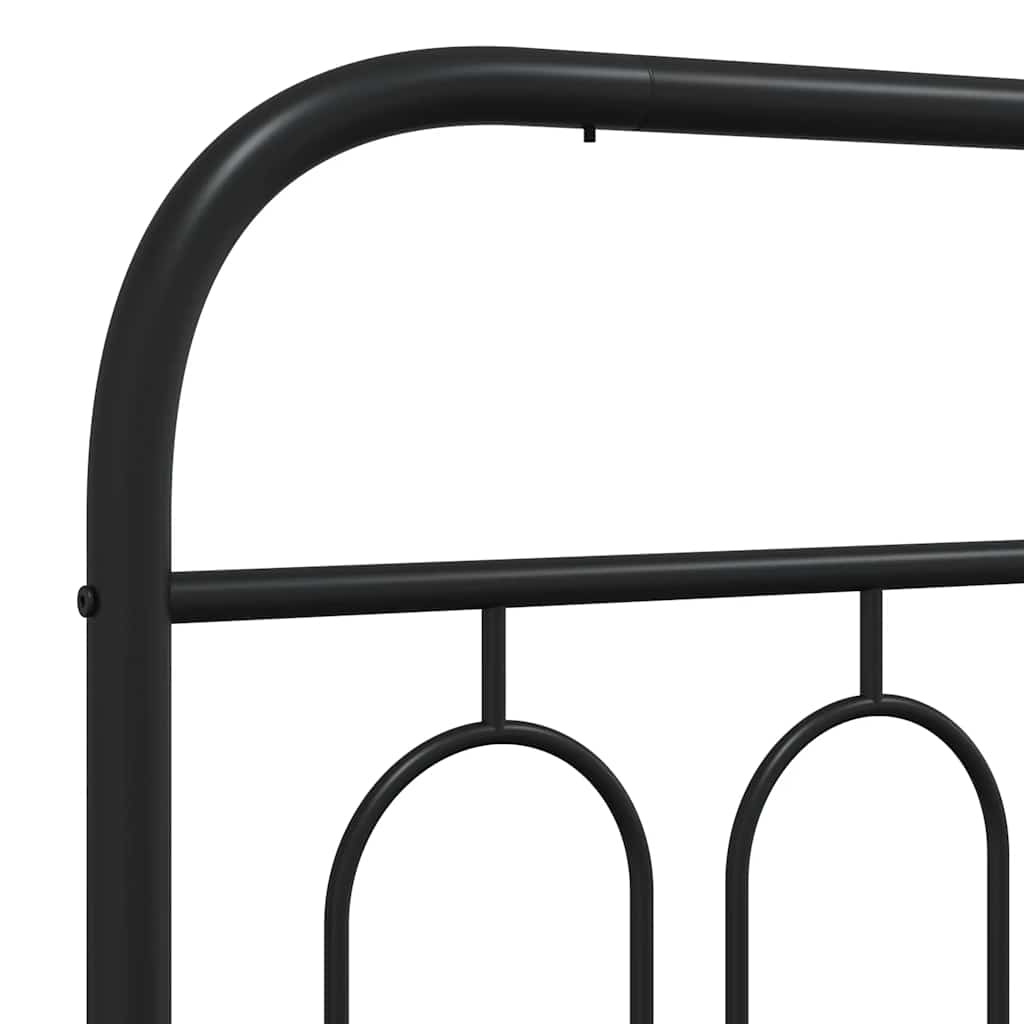 udskiftningsgavl 193 cm metal sort