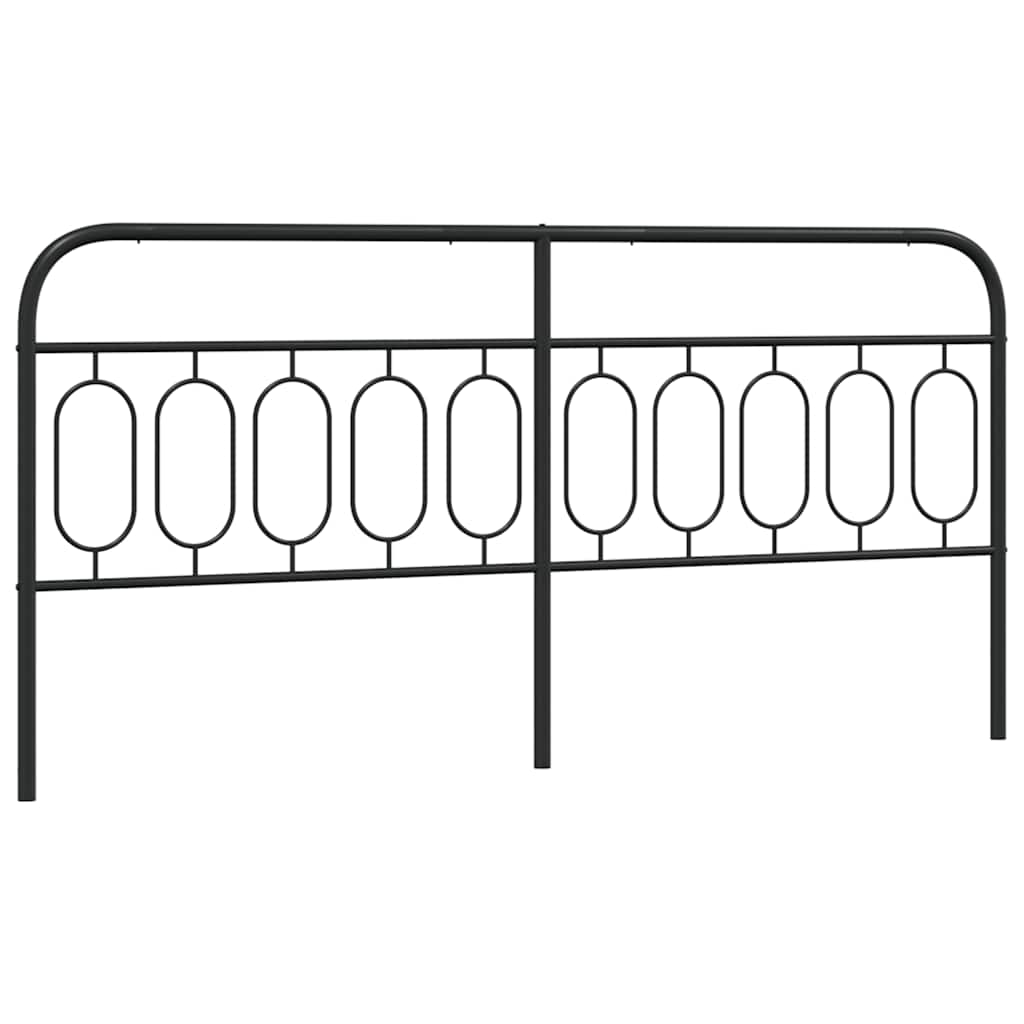 udskiftningsgavl 200 cm metal sort