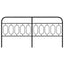 udskiftningsgavl 200 cm metal sort