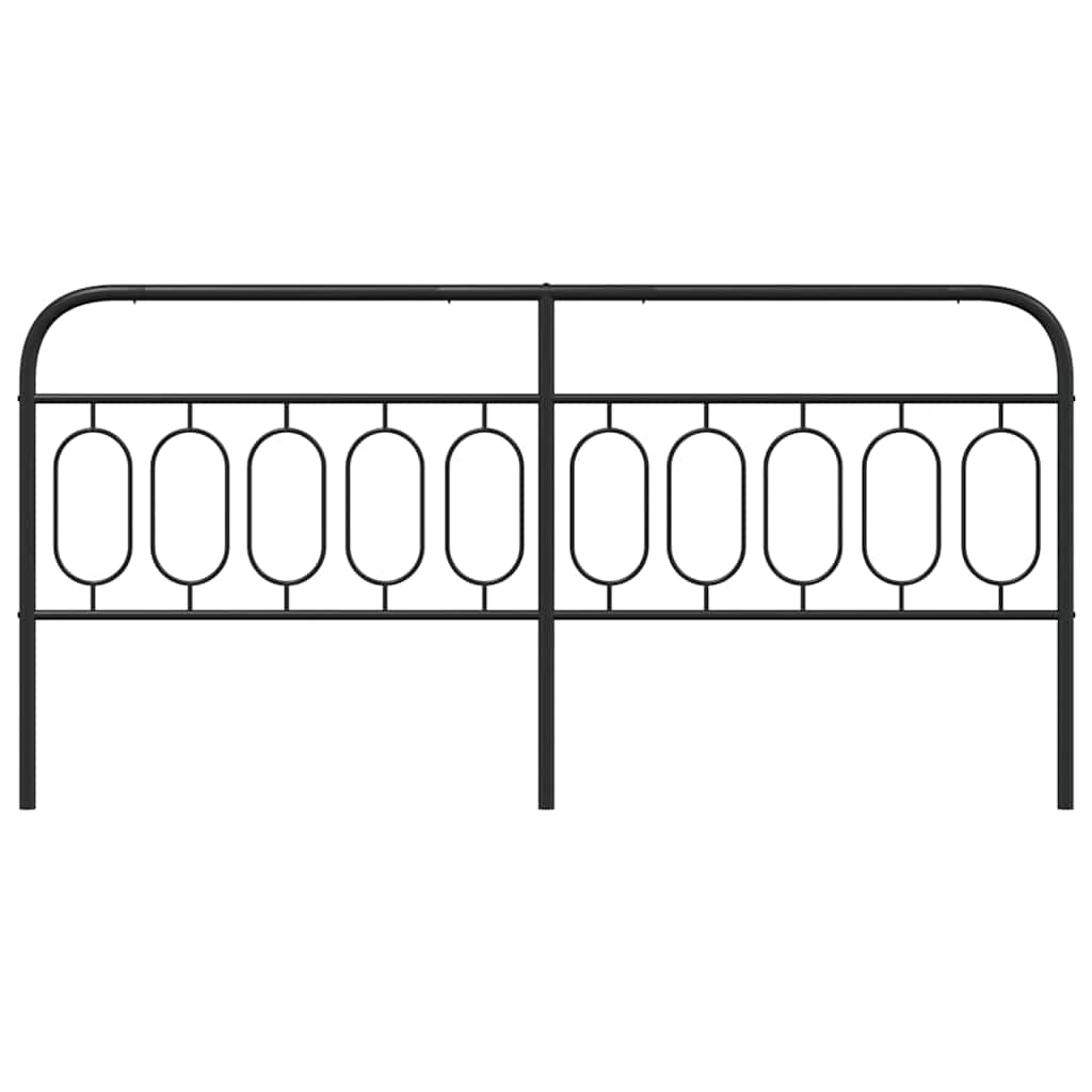 udskiftningsgavl 200 cm metal sort