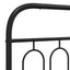 udskiftningsgavl 200 cm metal sort