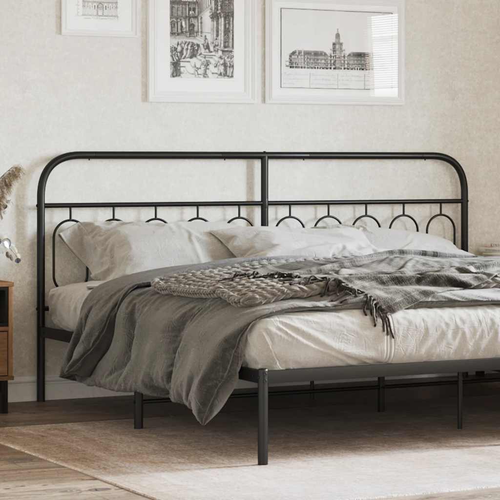 udskiftningsgavl 200 cm metal sort