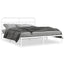 sengeramme med sengegavl 193x203 cm metal hvid