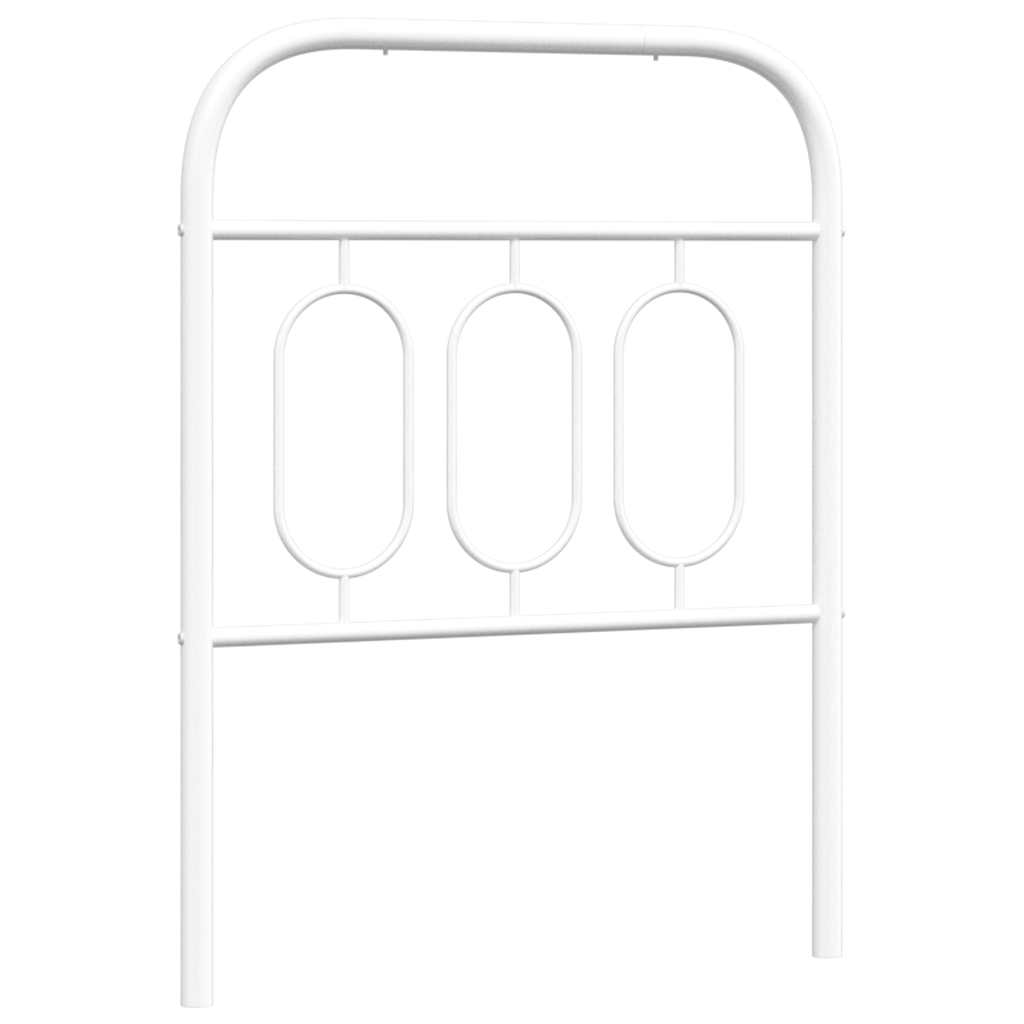 udskiftningsgavl 75 cm metal hvid