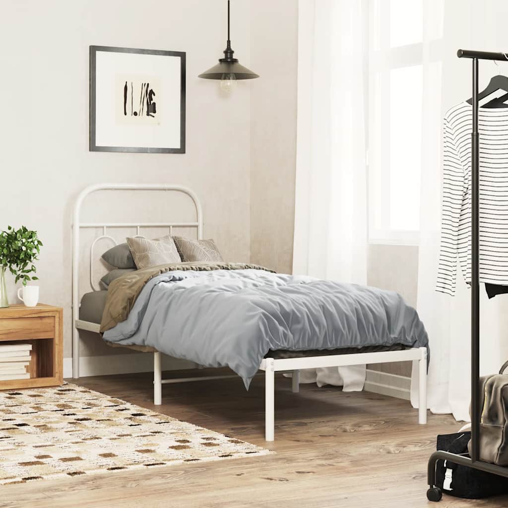 udskiftningsgavl 75 cm metal hvid