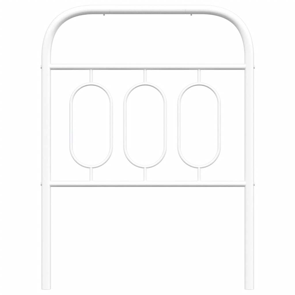 udskiftningsgavl 75 cm metal hvid