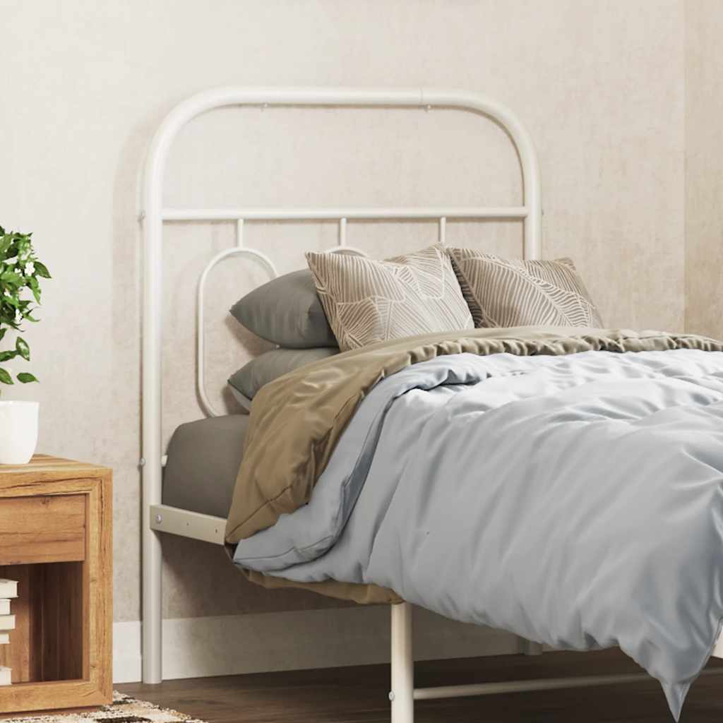 udskiftningsgavl 75 cm metal hvid