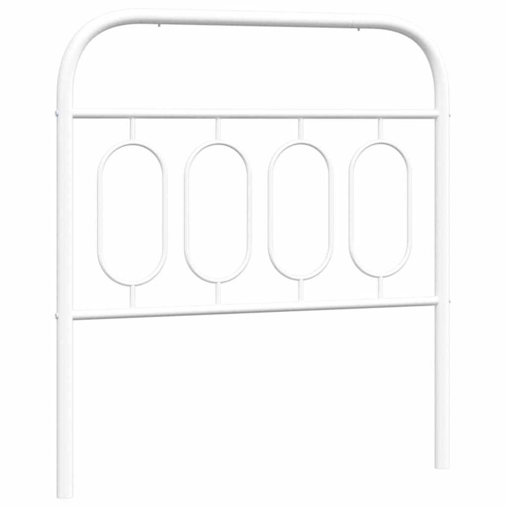 udskiftningsgavl 80 cm metal hvid