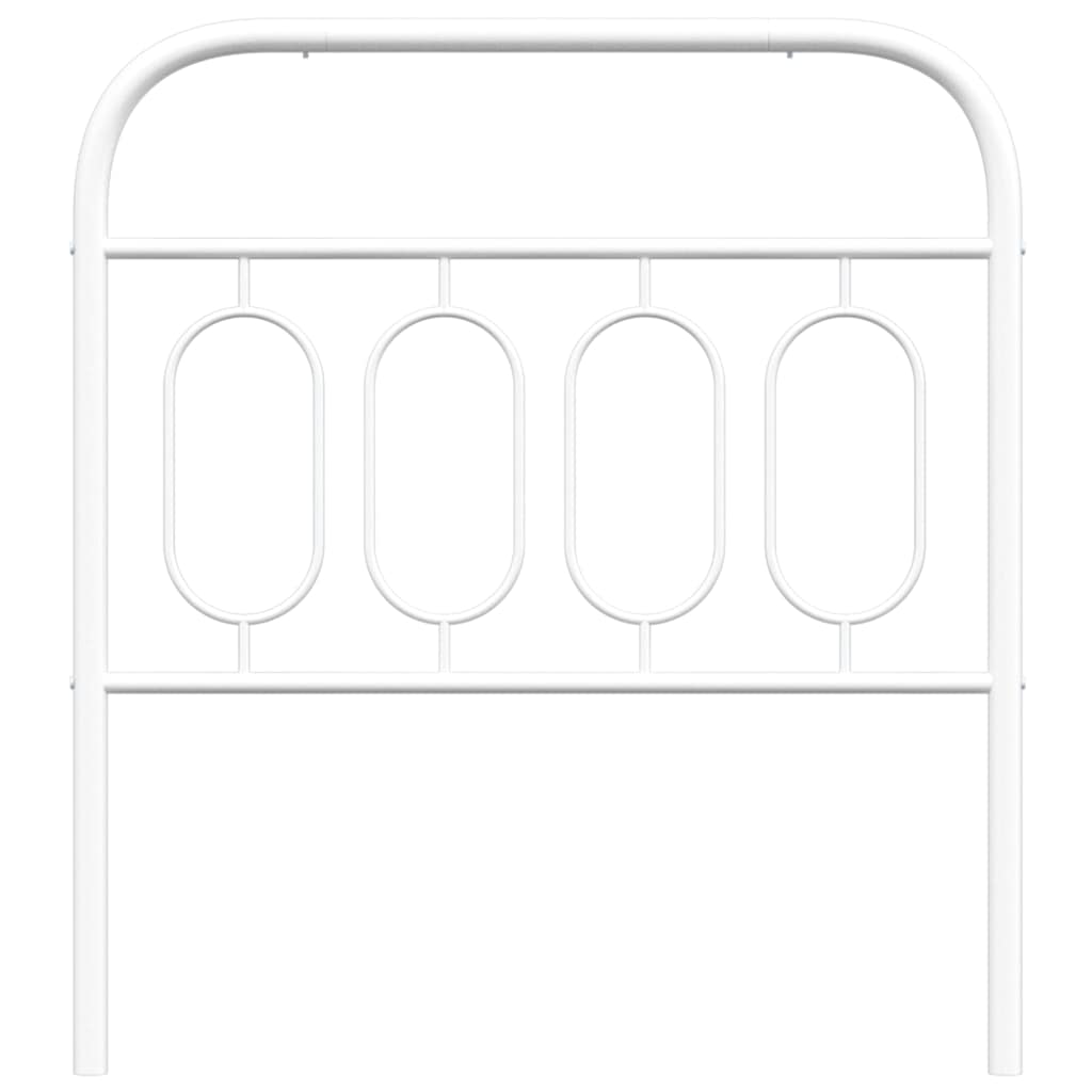 udskiftningsgavl 80 cm metal hvid