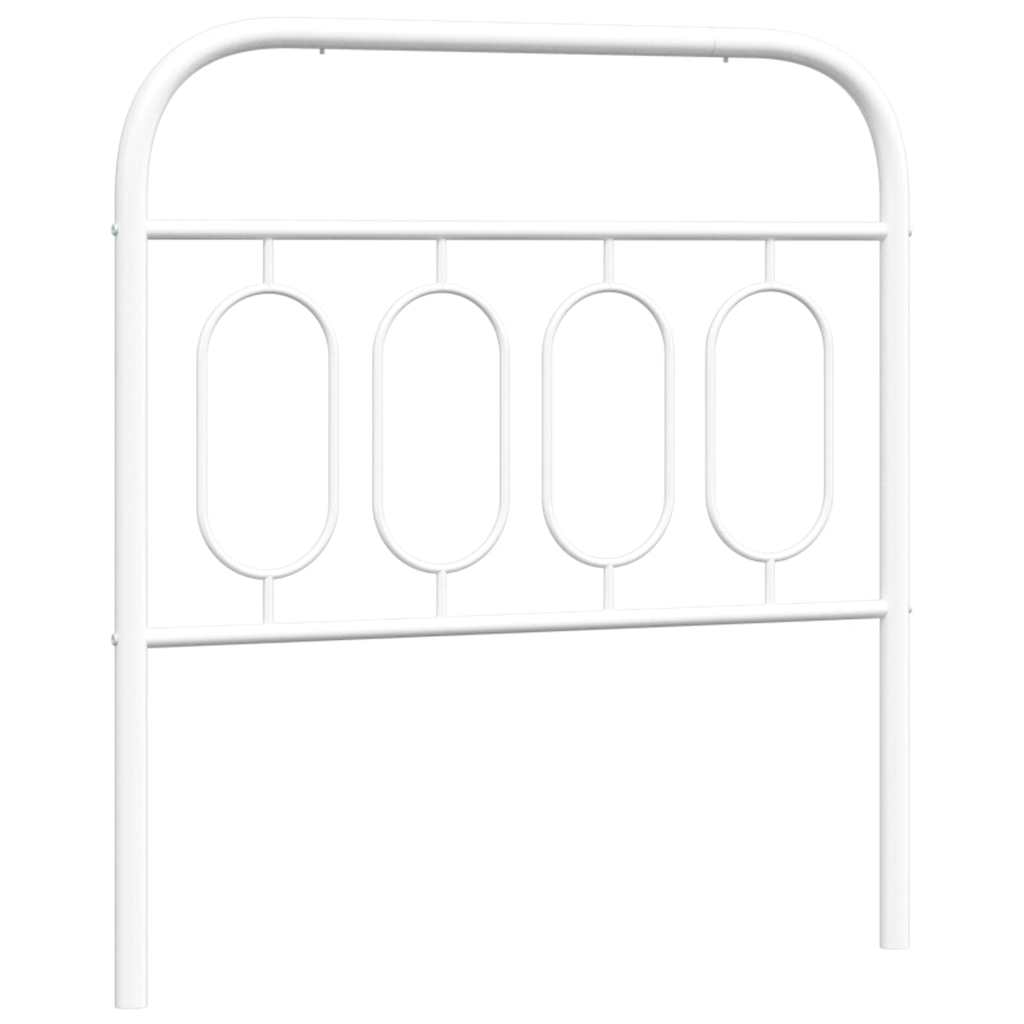 udskiftningsgavl 90 cm metal hvid