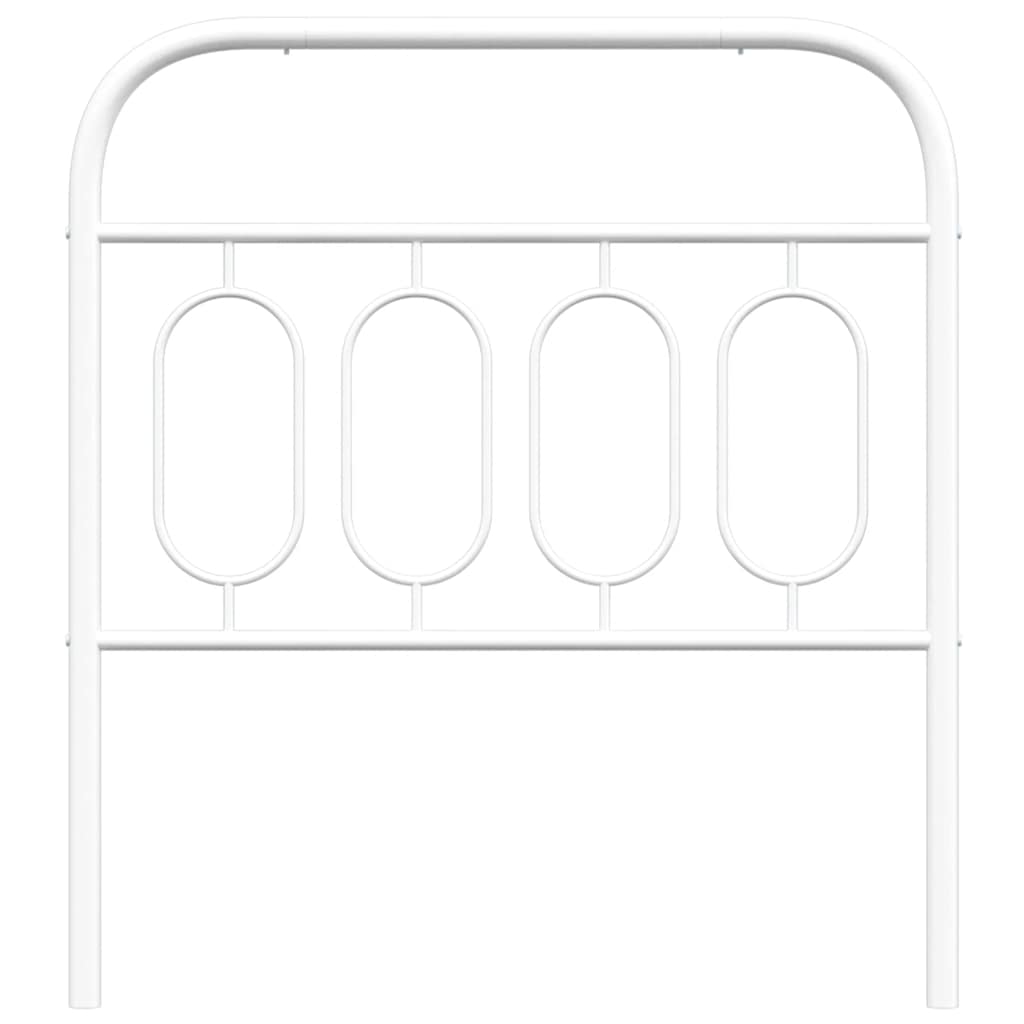 udskiftningsgavl 90 cm metal hvid
