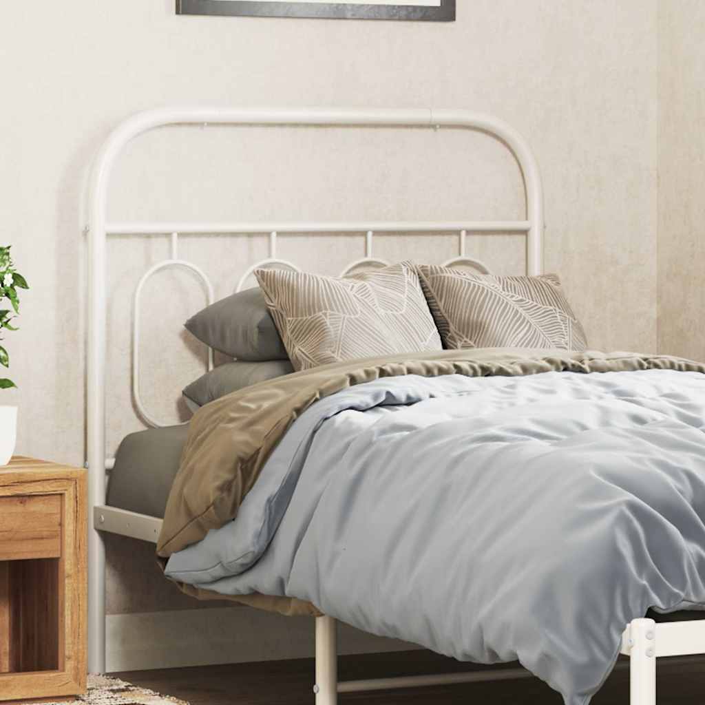 udskiftningsgavl 90 cm metal hvid