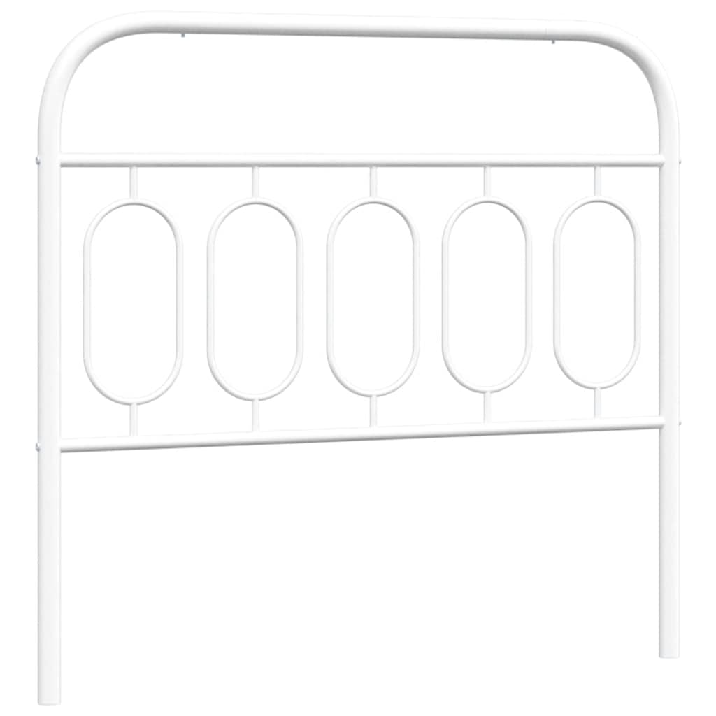 udskiftningsgavl 107 cm metal hvid