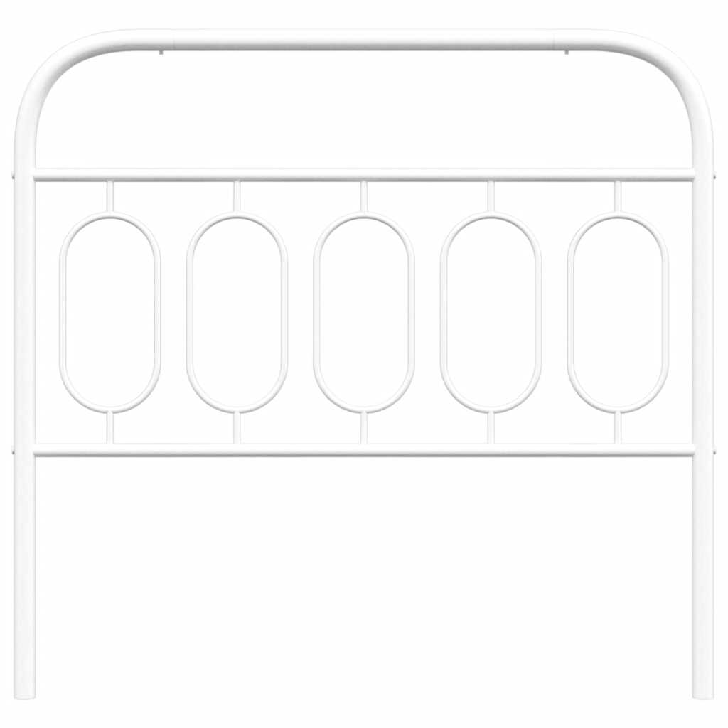 udskiftningsgavl 107 cm metal hvid