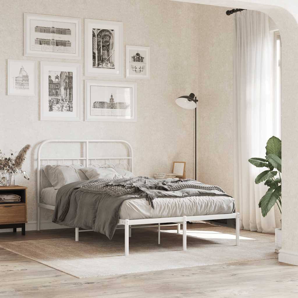 udskiftningsgavl 120 cm metal hvid