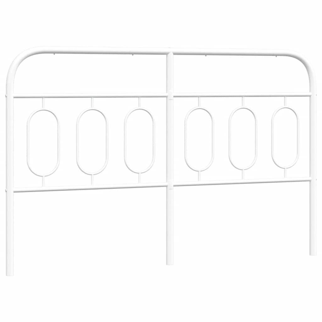 udskiftningsgavl 137 cm metal hvid