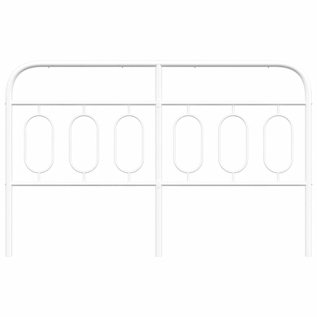 udskiftningsgavl 137 cm metal hvid