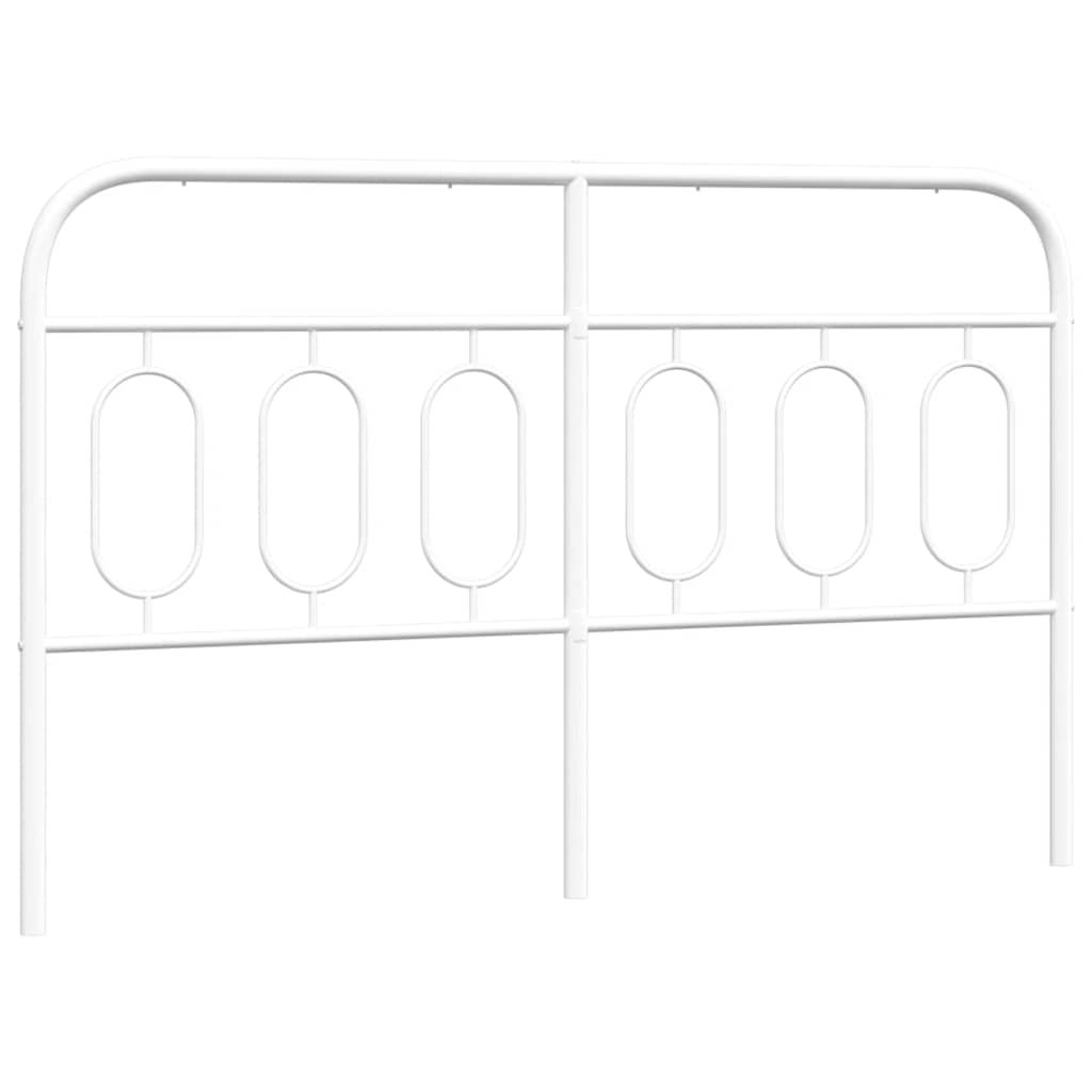 udskiftningsgavl 140 cm metal hvid