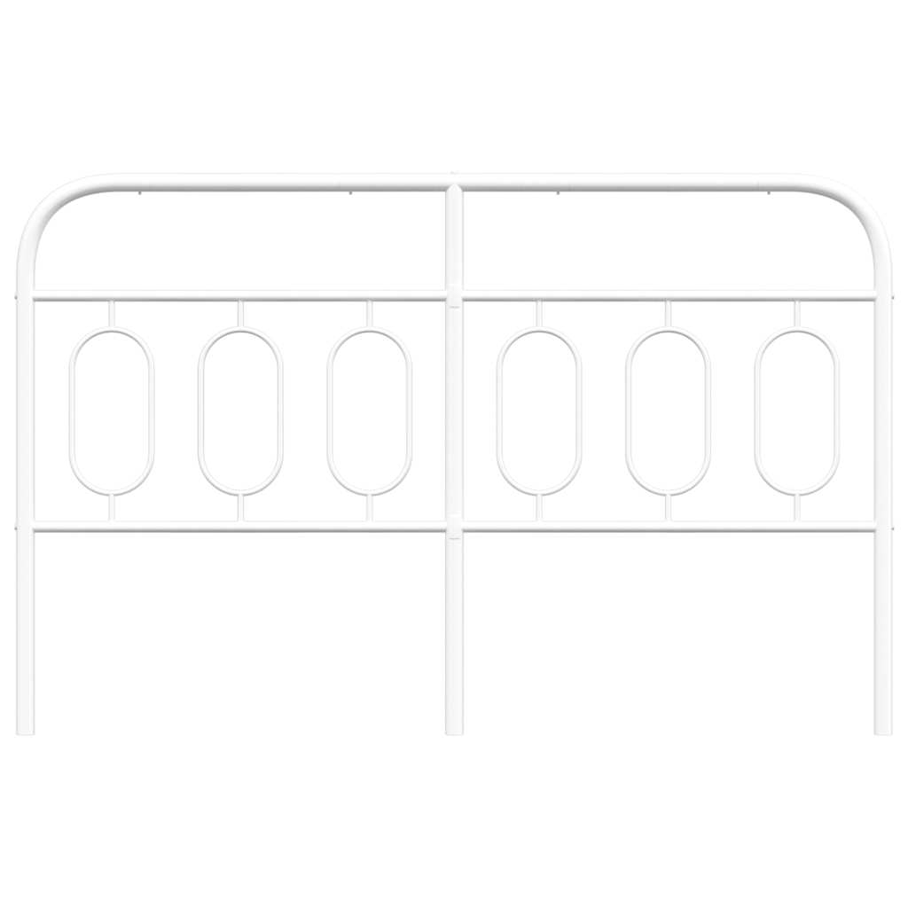 udskiftningsgavl 140 cm metal hvid