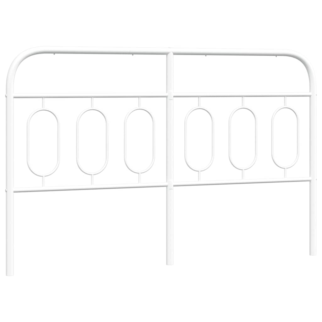 udskiftningsgavl 150 cm metal hvid