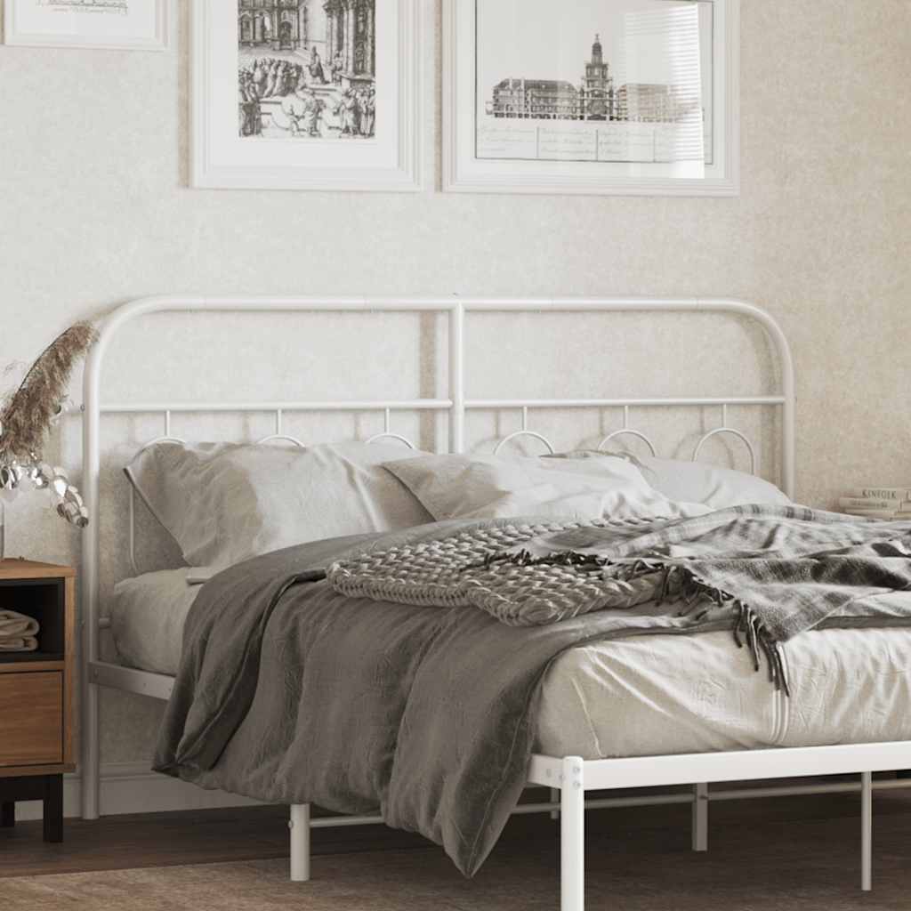 udskiftningsgavl 150 cm metal hvid