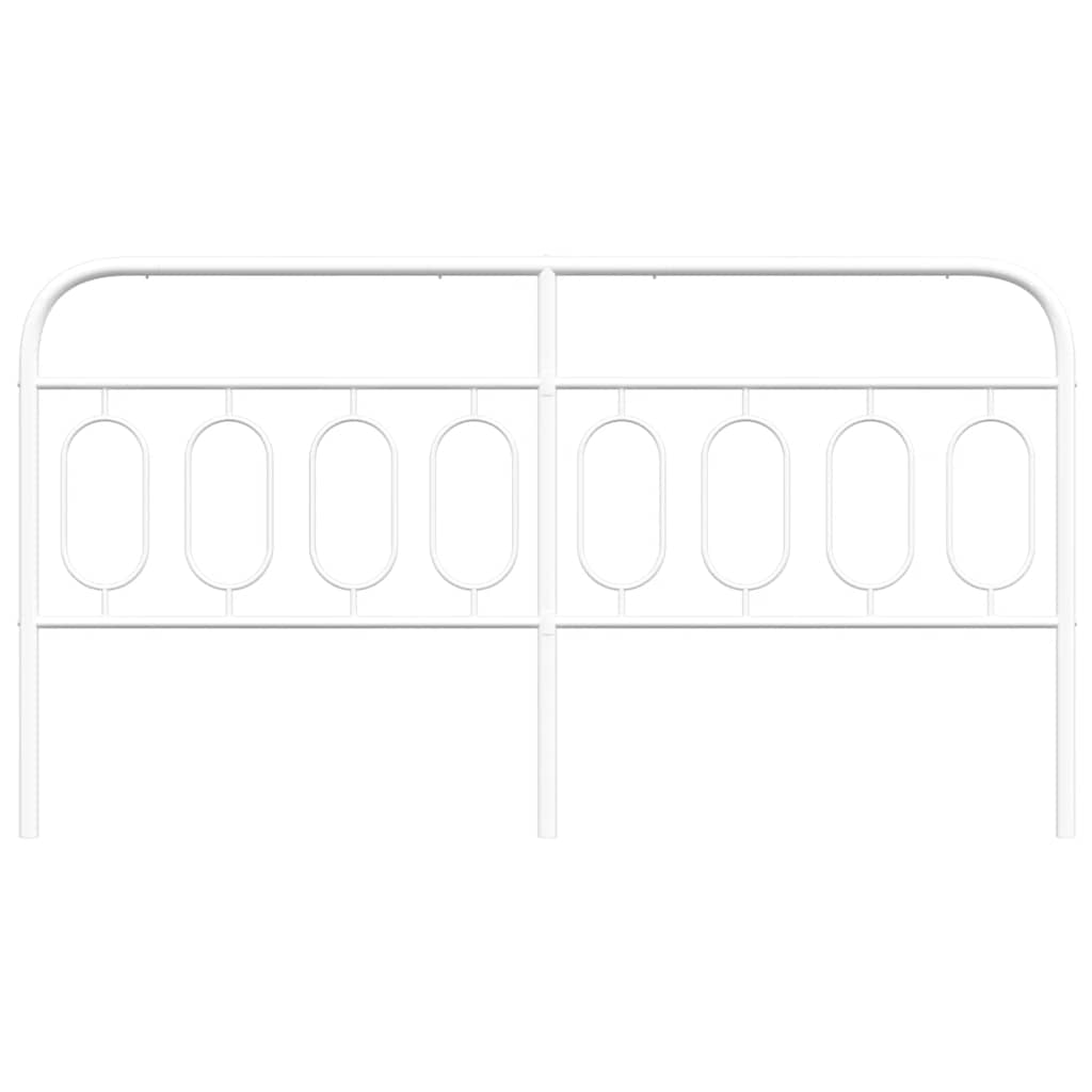udskiftningsgavl 160 cm metal hvid
