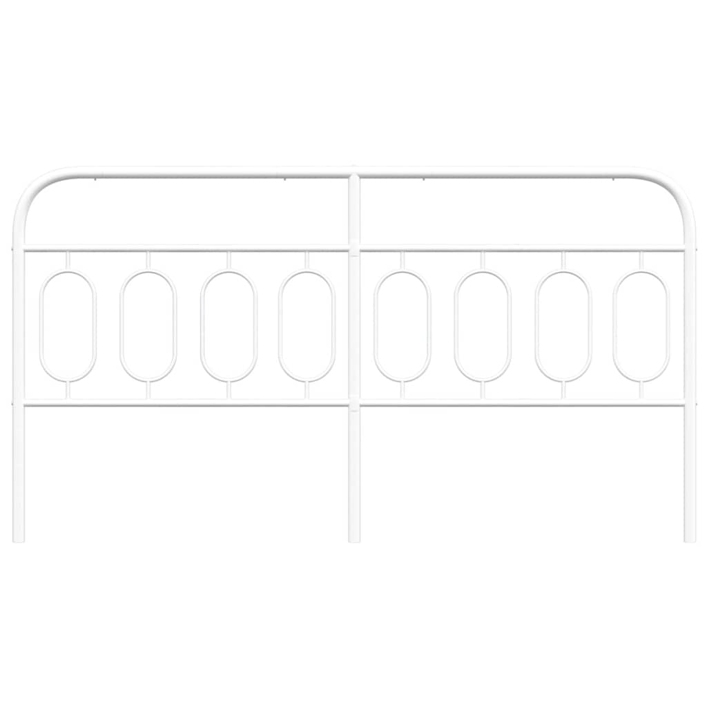udskiftningsgavl 183 cm metal hvid