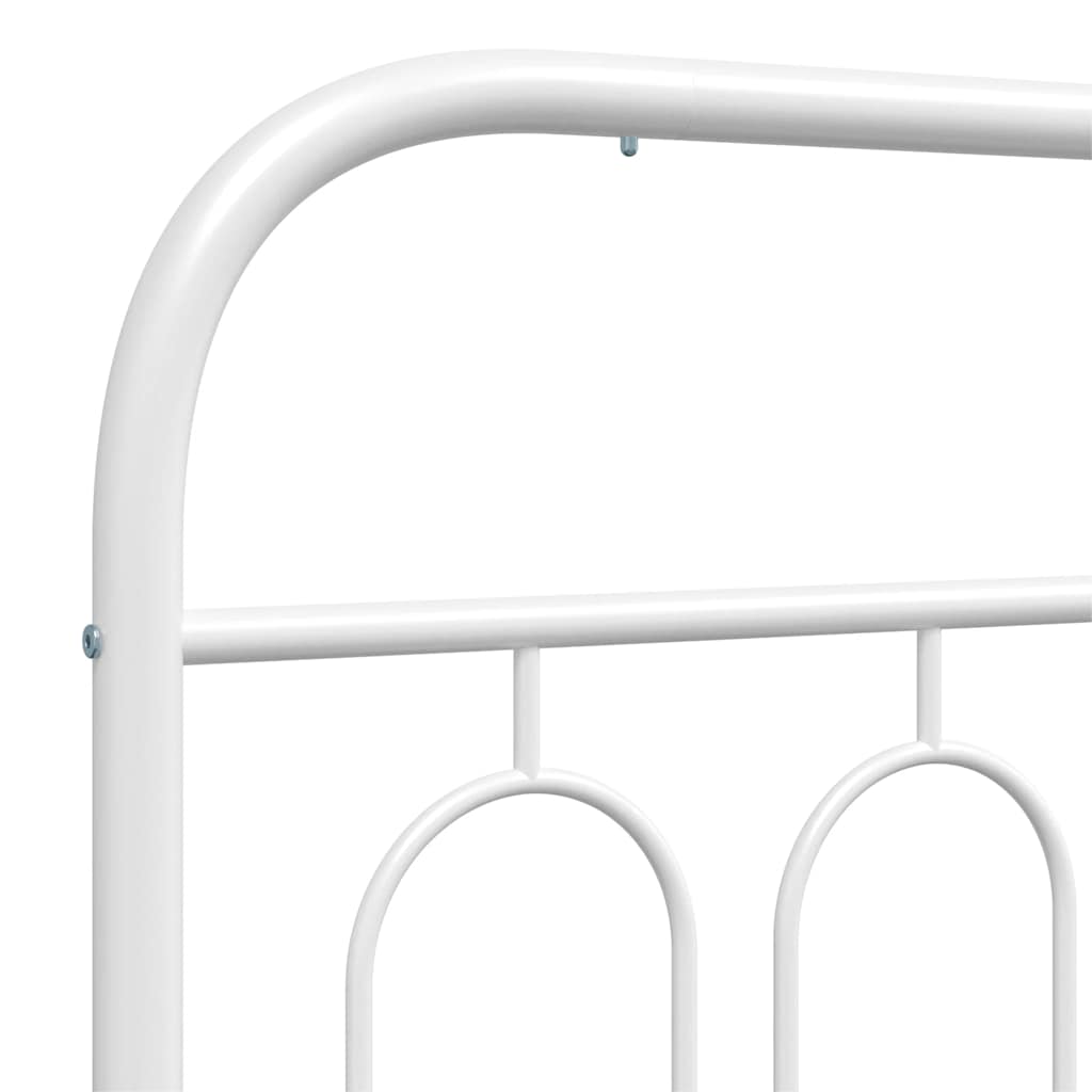 udskiftningsgavl 183 cm metal hvid