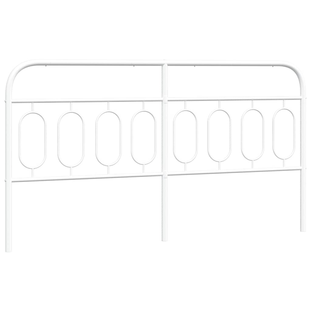 udskiftningsgavl 193 cm metal hvid