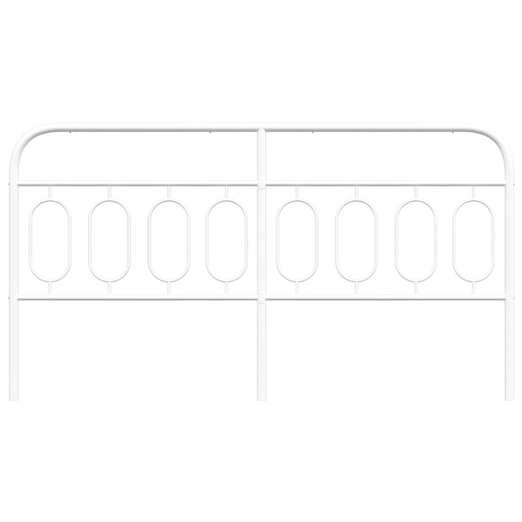 udskiftningsgavl 193 cm metal hvid