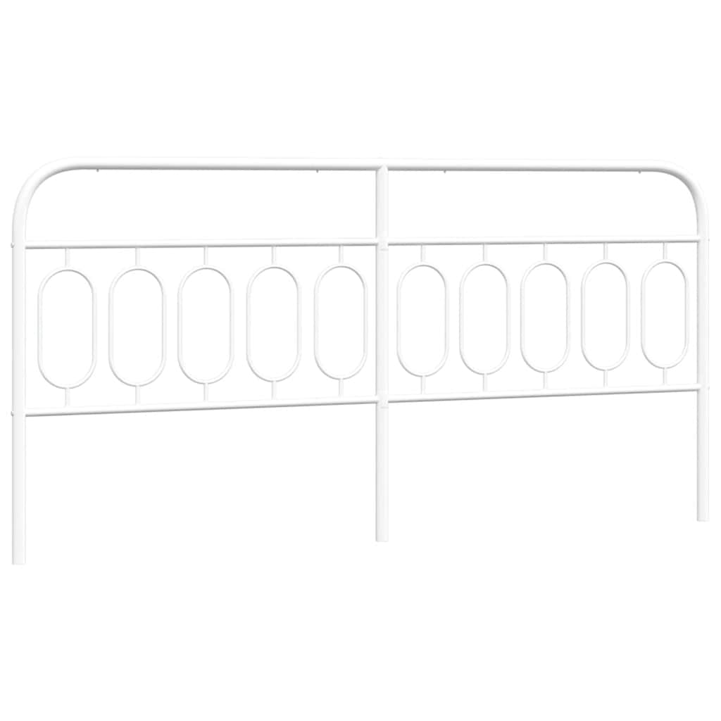 udskiftningsgavl 200 cm metal hvid
