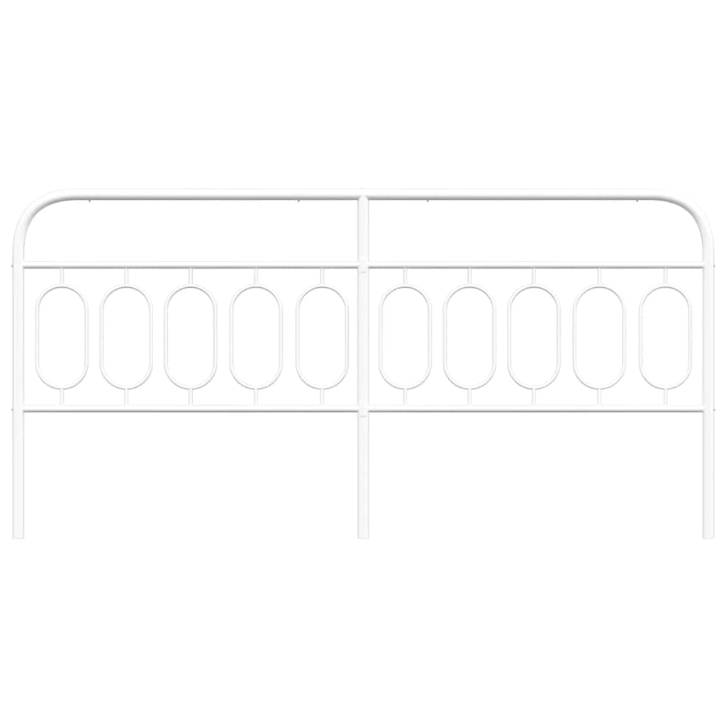 udskiftningsgavl 200 cm metal hvid