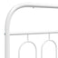 udskiftningsgavl 200 cm metal hvid