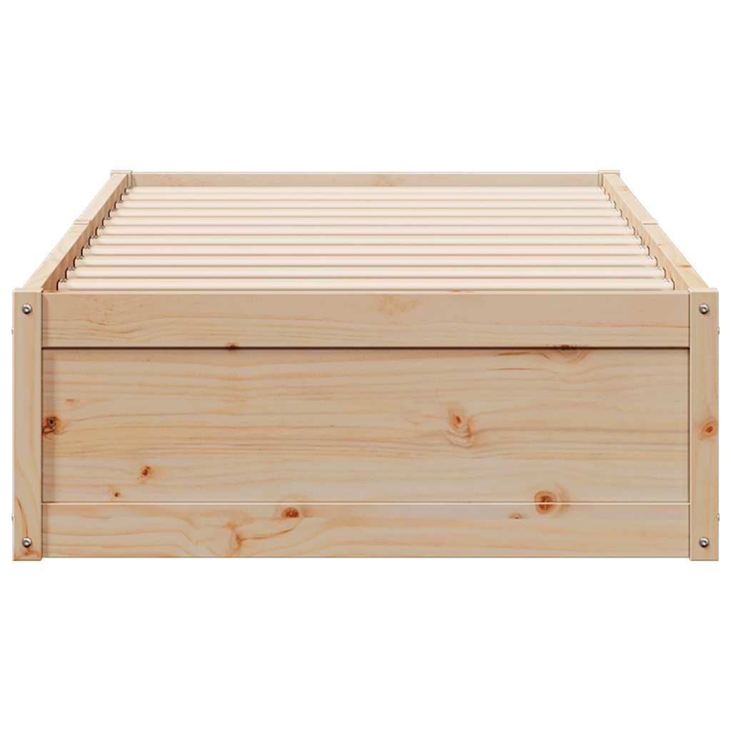 sengeramme uden madras 90x190 cm massivt fyrretræ