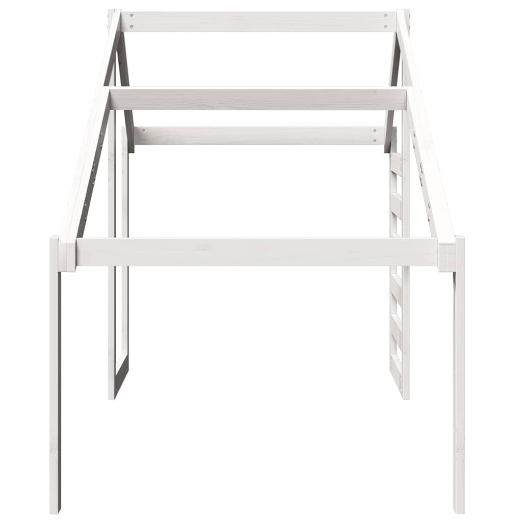 stel til husseng 198x87x113 cm massivt fyrretræ hvid