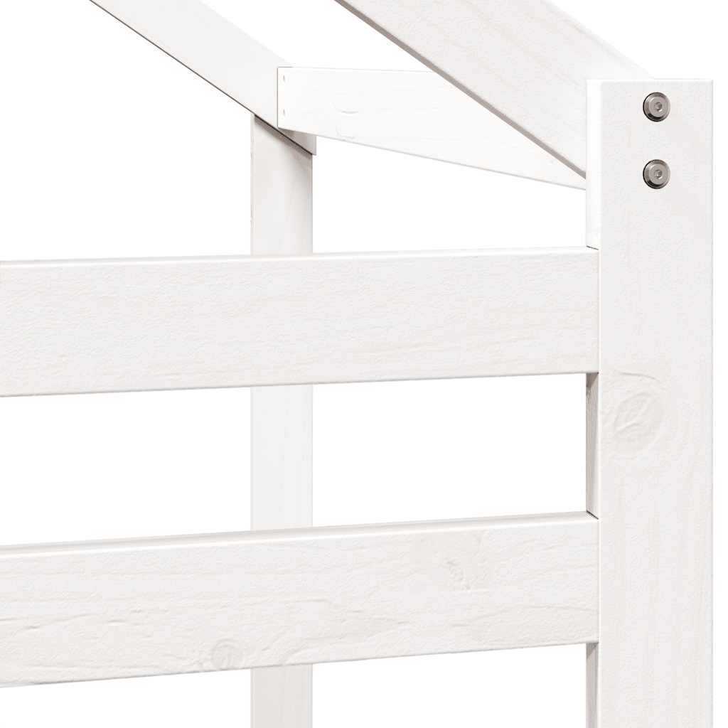 stel til husseng 198x87x113 cm massivt fyrretræ hvid
