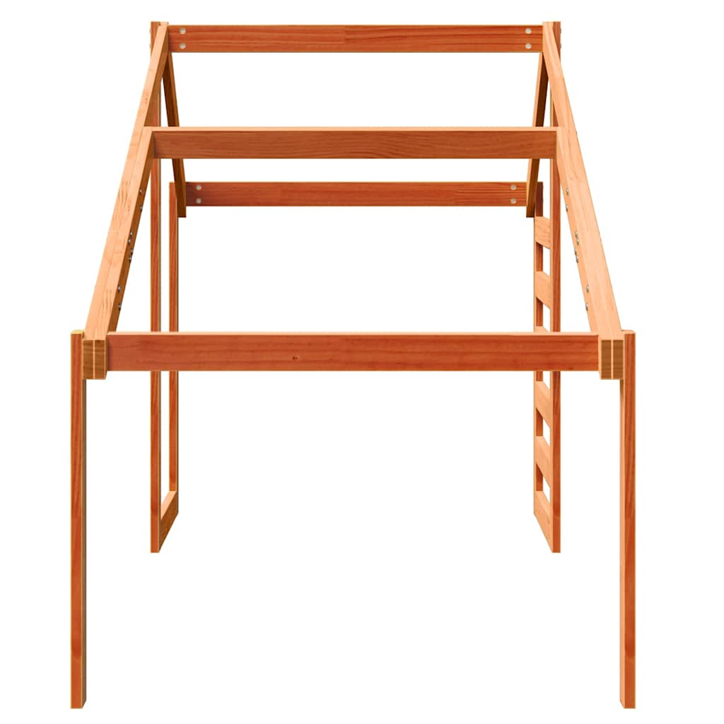 stel til husseng 198x87x113 cm massivt fyrretræ gyldenbrun