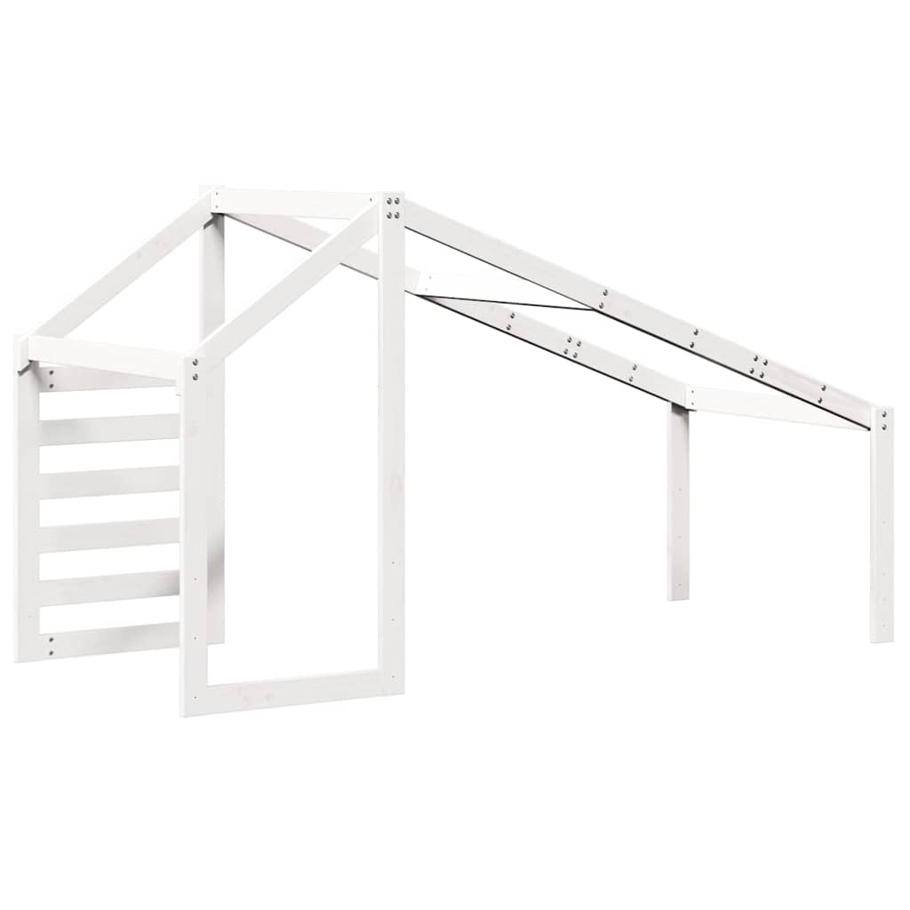 stel til husseng 198x97x113 cm massivt fyrretræ hvid