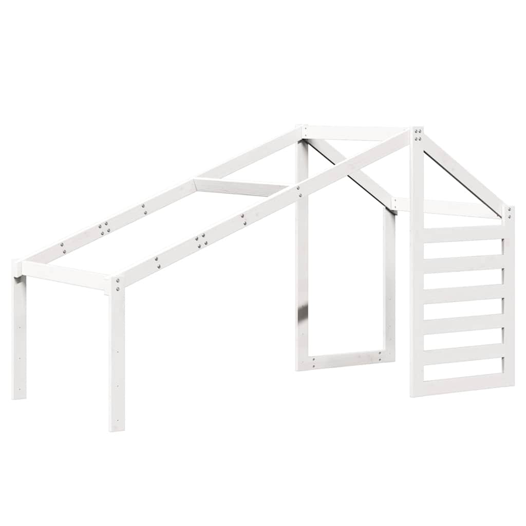 stel til husseng 198x82x113 cm massivt fyrretræ hvid