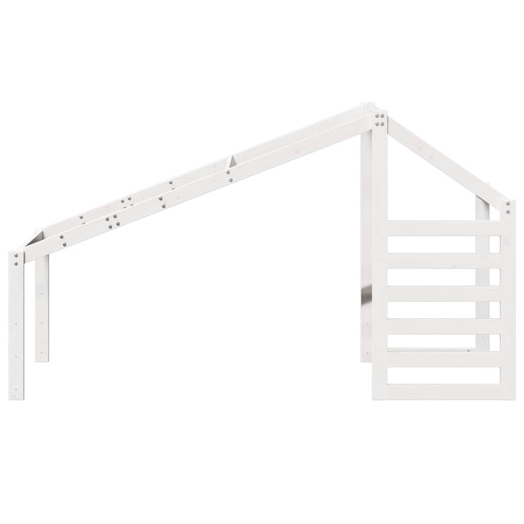 stel til husseng 198x82x113 cm massivt fyrretræ hvid