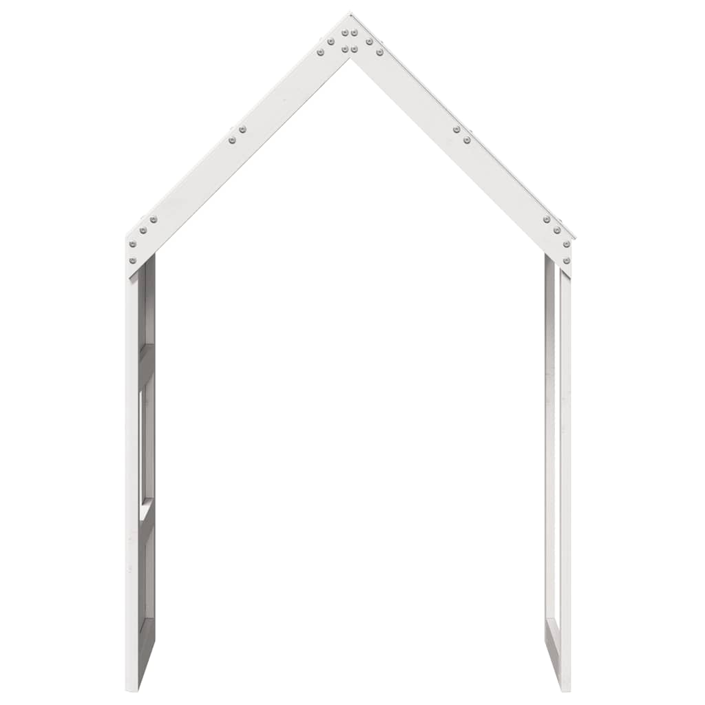 stel til husseng 55x84x132 cm massivt fyrretræ hvid