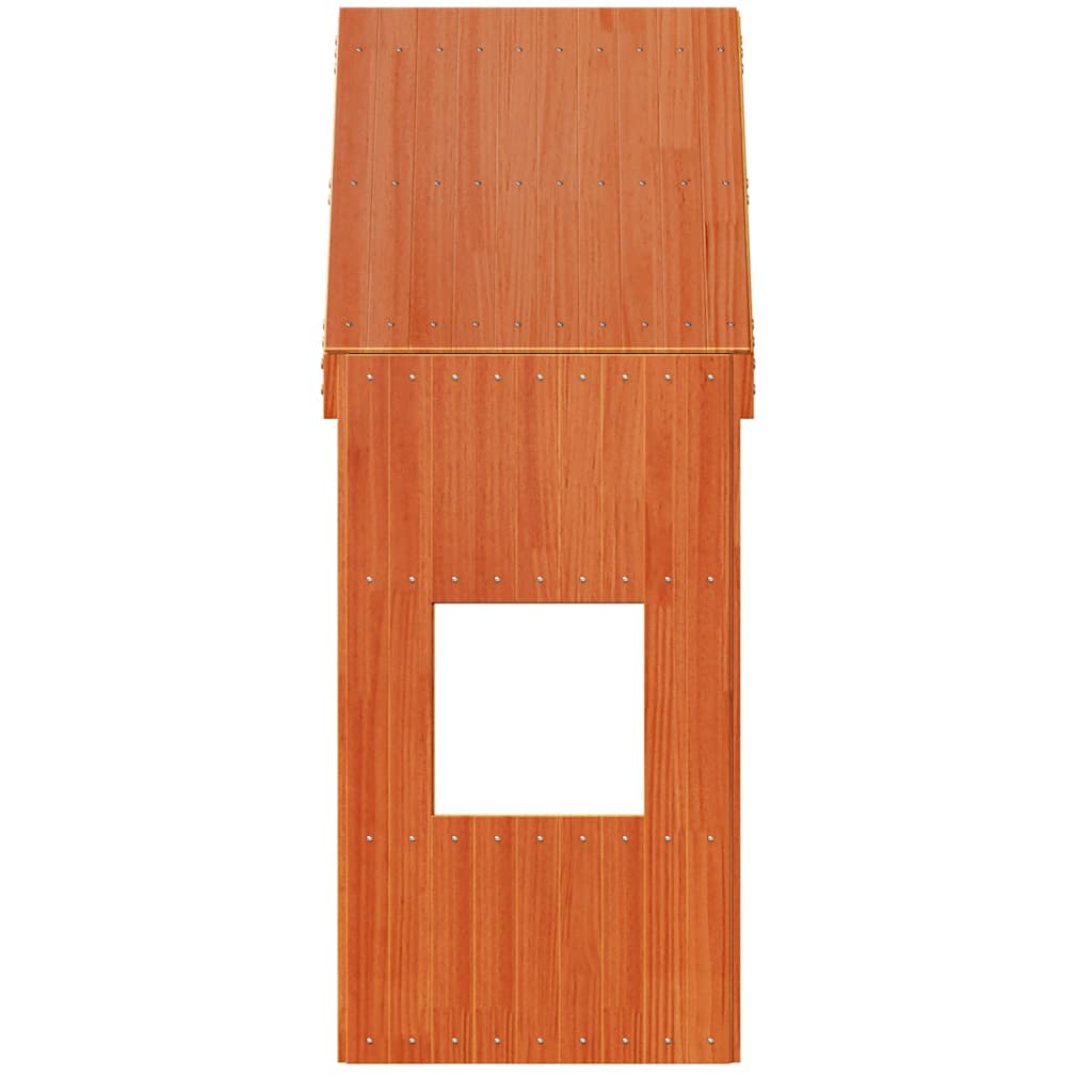 stel til husseng 55x84x132 cm massivt fyrretræ gyldenbrun