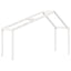 stel til husseng 213x95,5x144,5 cm massivt fyrretræ hvid