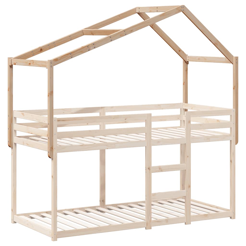 stel til husseng 213x85,5x144,5 cm massivt fyrretræ